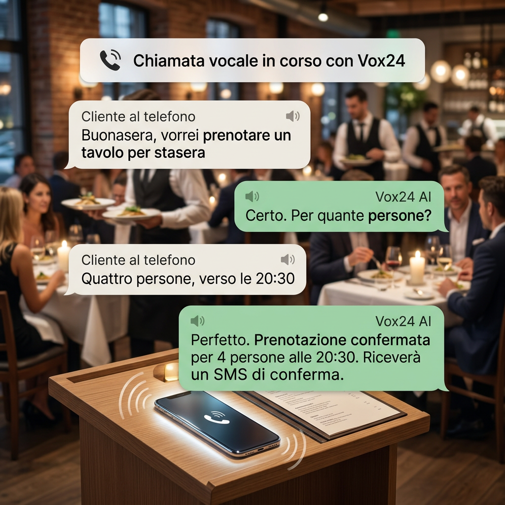 Caso d'uso per un ristorante